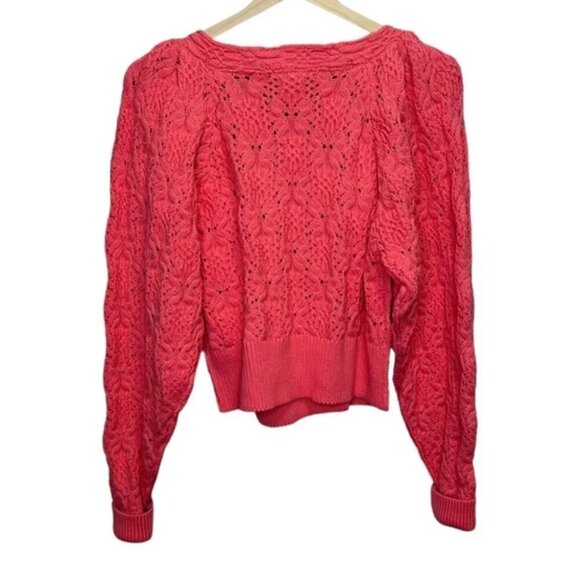 Free People Olive You Cotton Crossover Cardigan Size Medium NWT Brand New - Picture 6 of 10